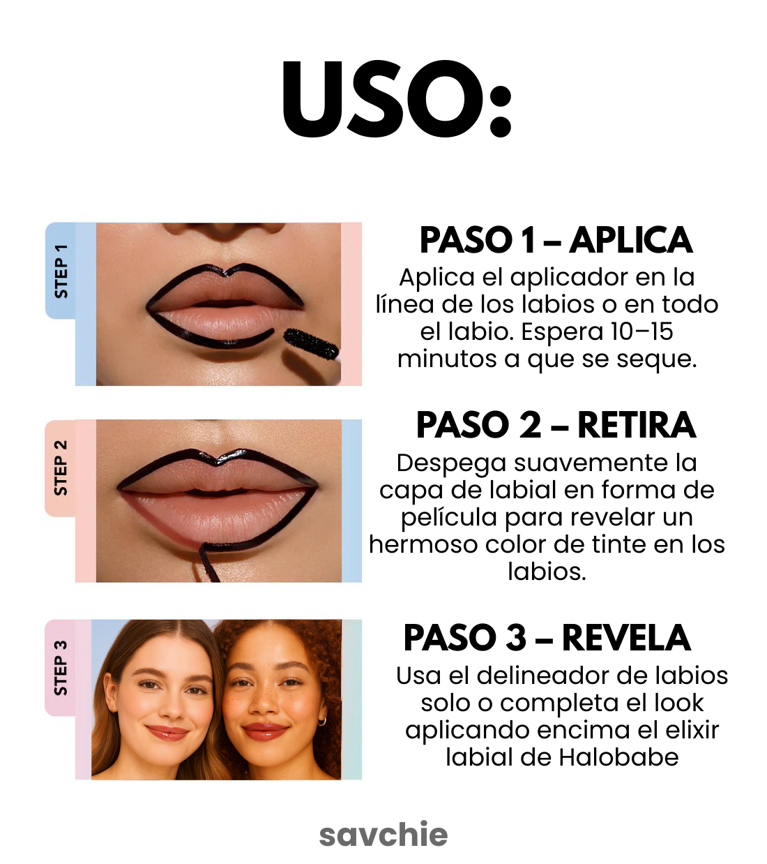 Savchie- Tinte Labial Peel Off